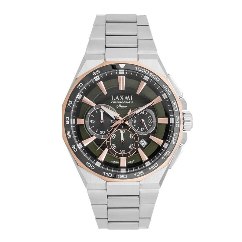 ساعت مچی عقربه‌ای مردانه کوارتز کرونوگراف لاکسمی مدل 8909-4
